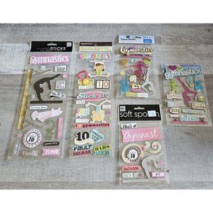 Sticker Lot Sports Gymnastics Scrapbooking 3D Stickers RARE Mambi + #71